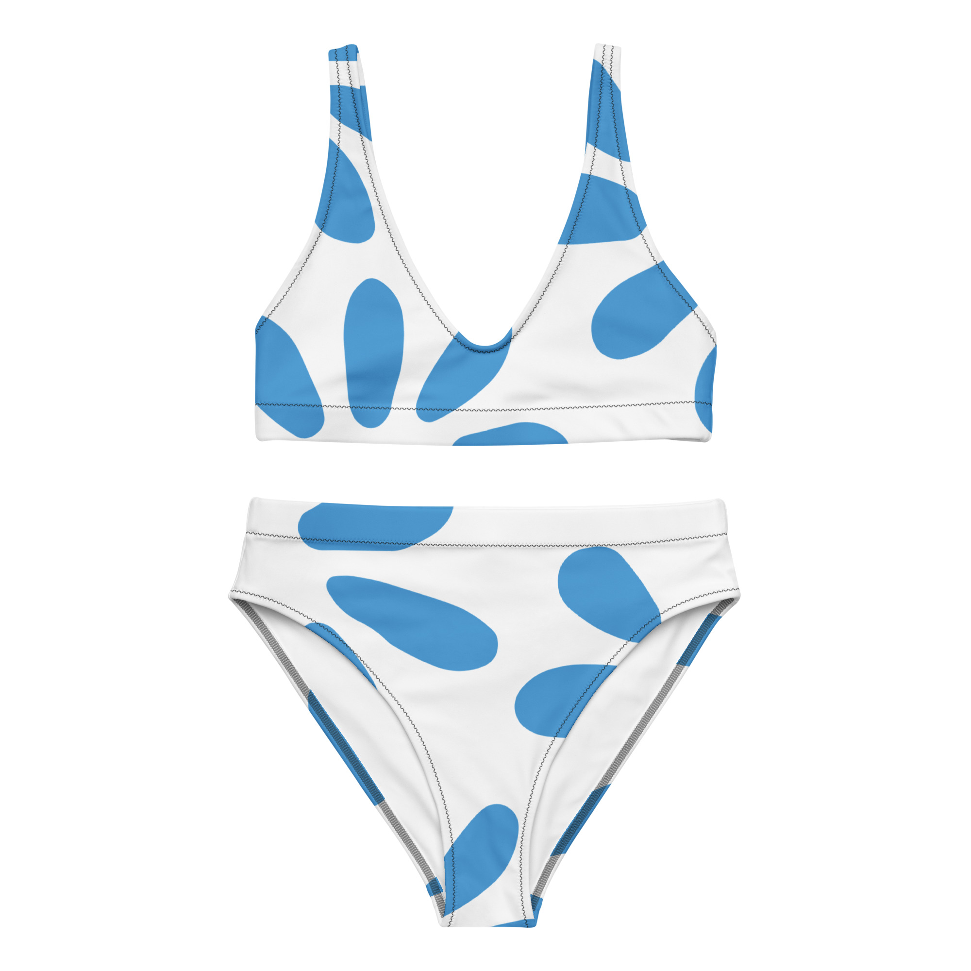 Recycled high-waisted bikini