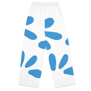 Alternative view of All-over print unisex wide-leg pants