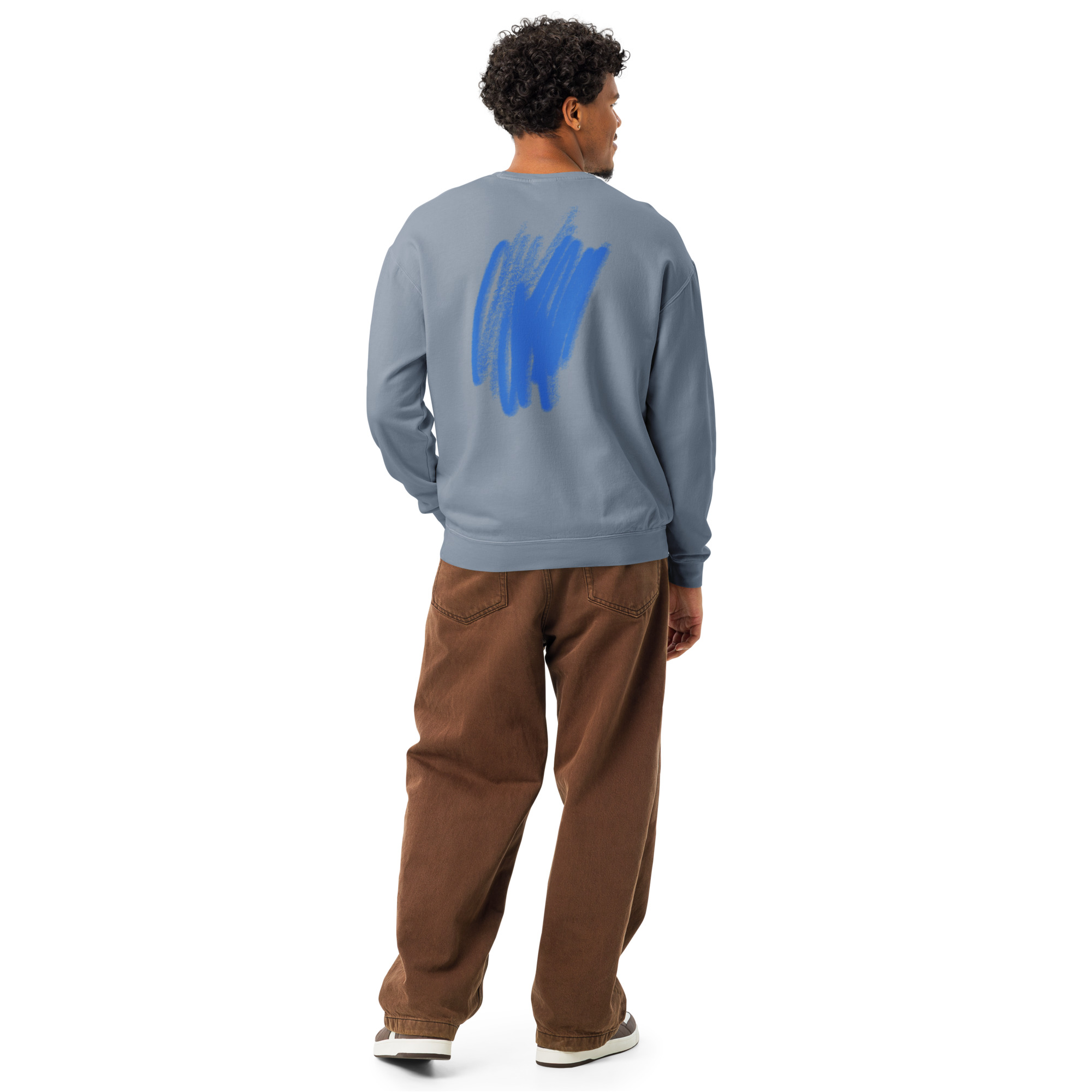 Unisex garment-dyed fleece crewneck sweatshirt - Image 56
