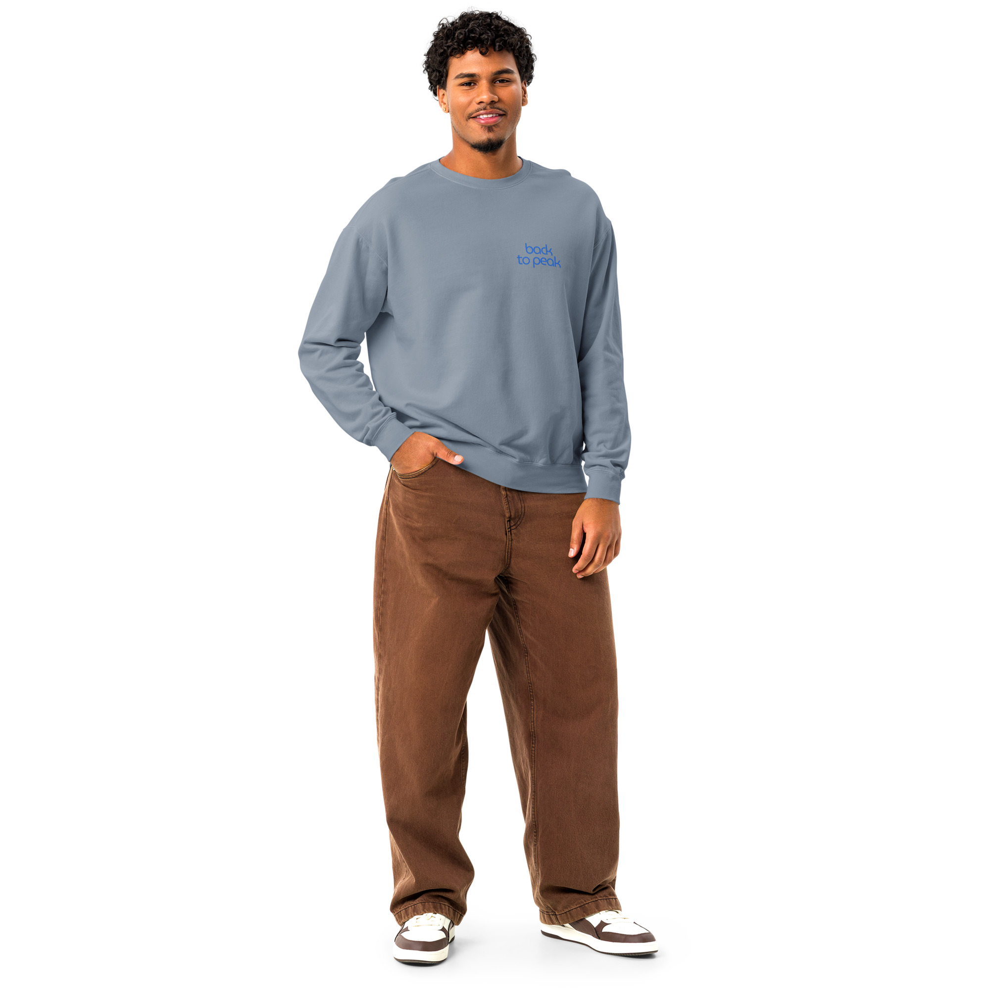 Unisex garment-dyed fleece crewneck sweatshirt - Image 46