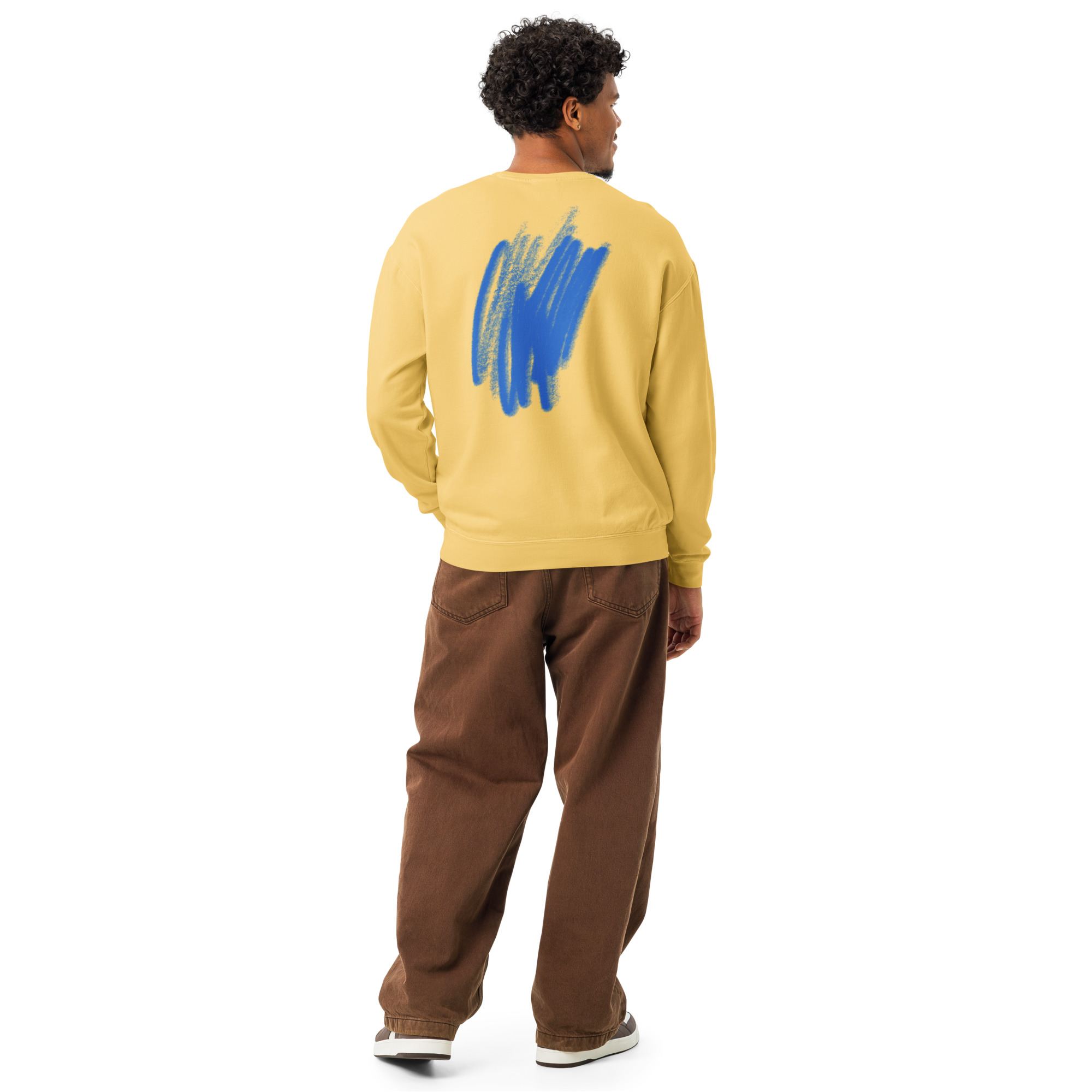 Unisex garment-dyed fleece crewneck sweatshirt - Image 58