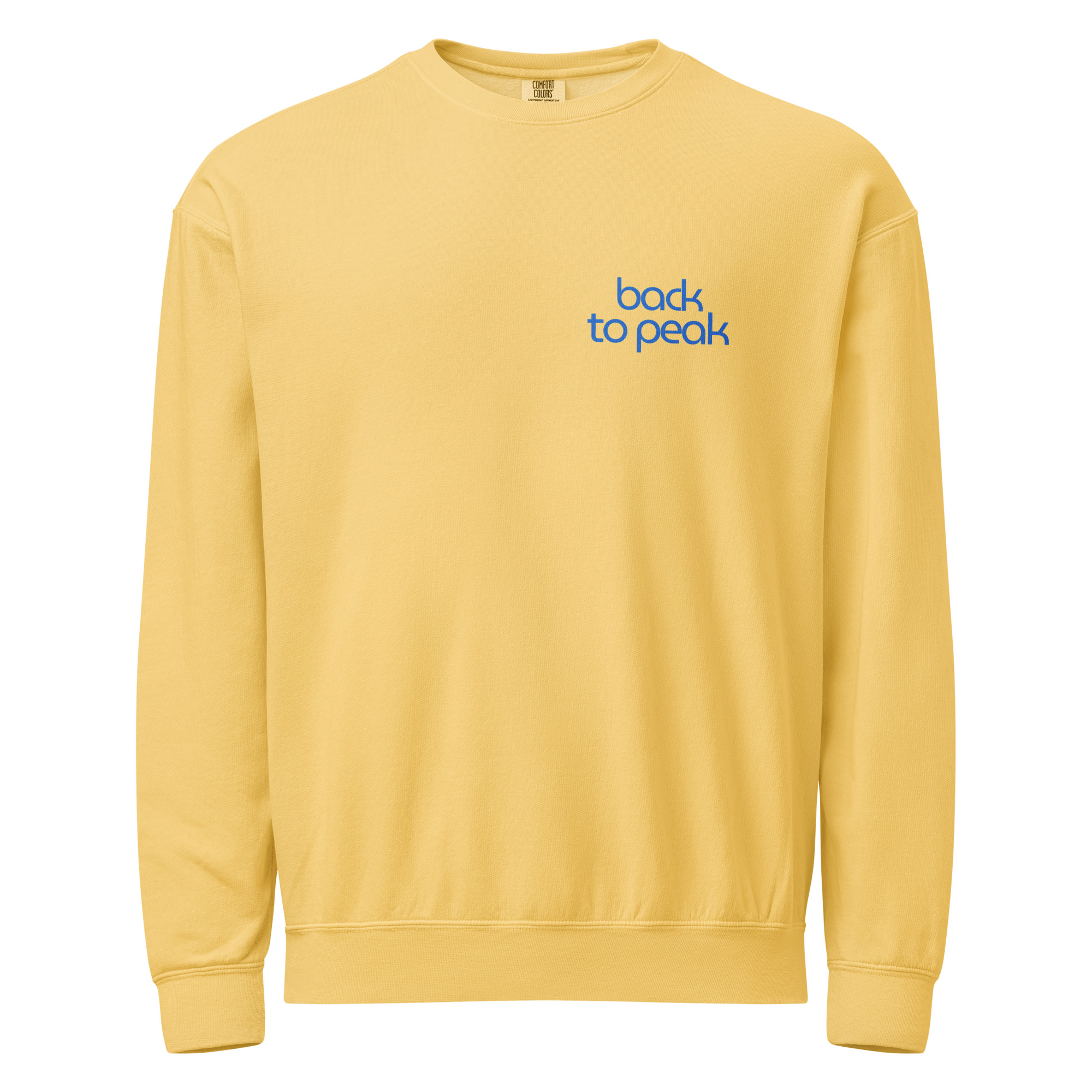 Unisex garment-dyed fleece crewneck sweatshirt - Image 8