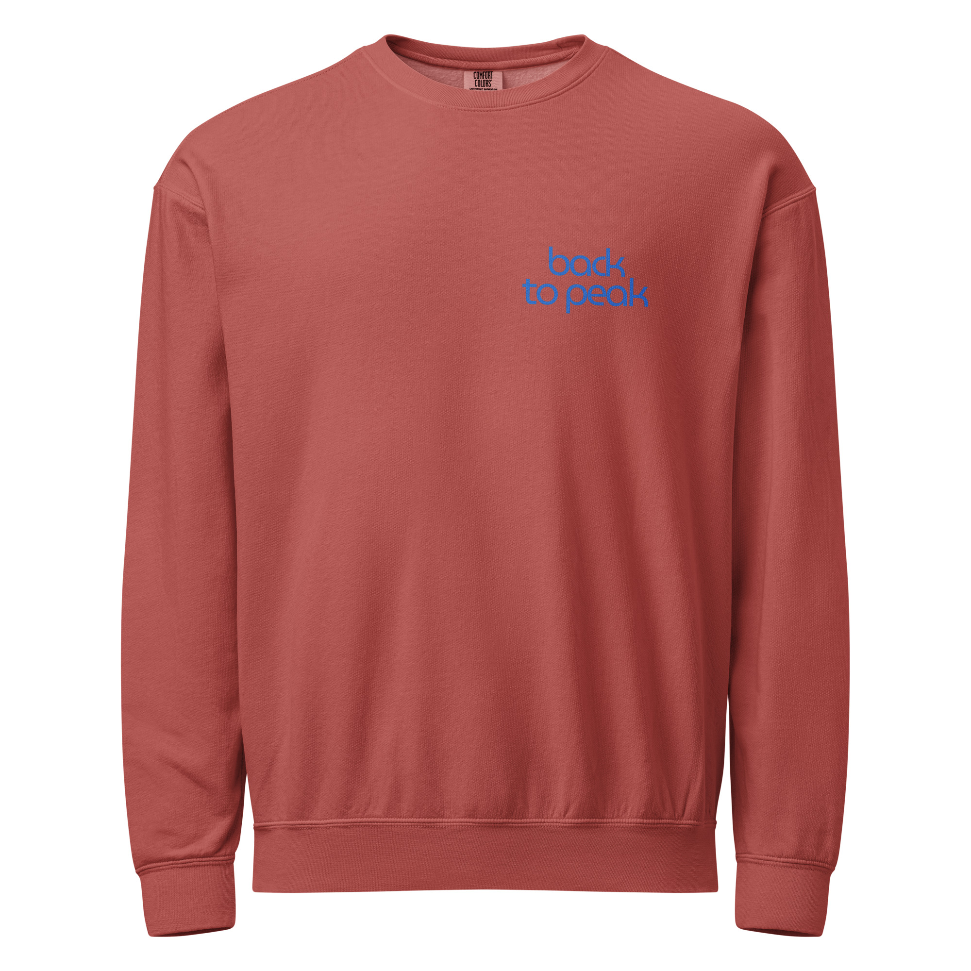 Unisex garment-dyed fleece crewneck sweatshirt - Image 3