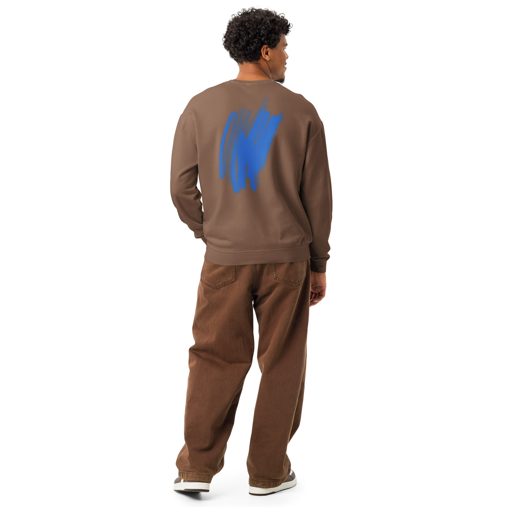 Unisex garment-dyed fleece crewneck sweatshirt - Image 54