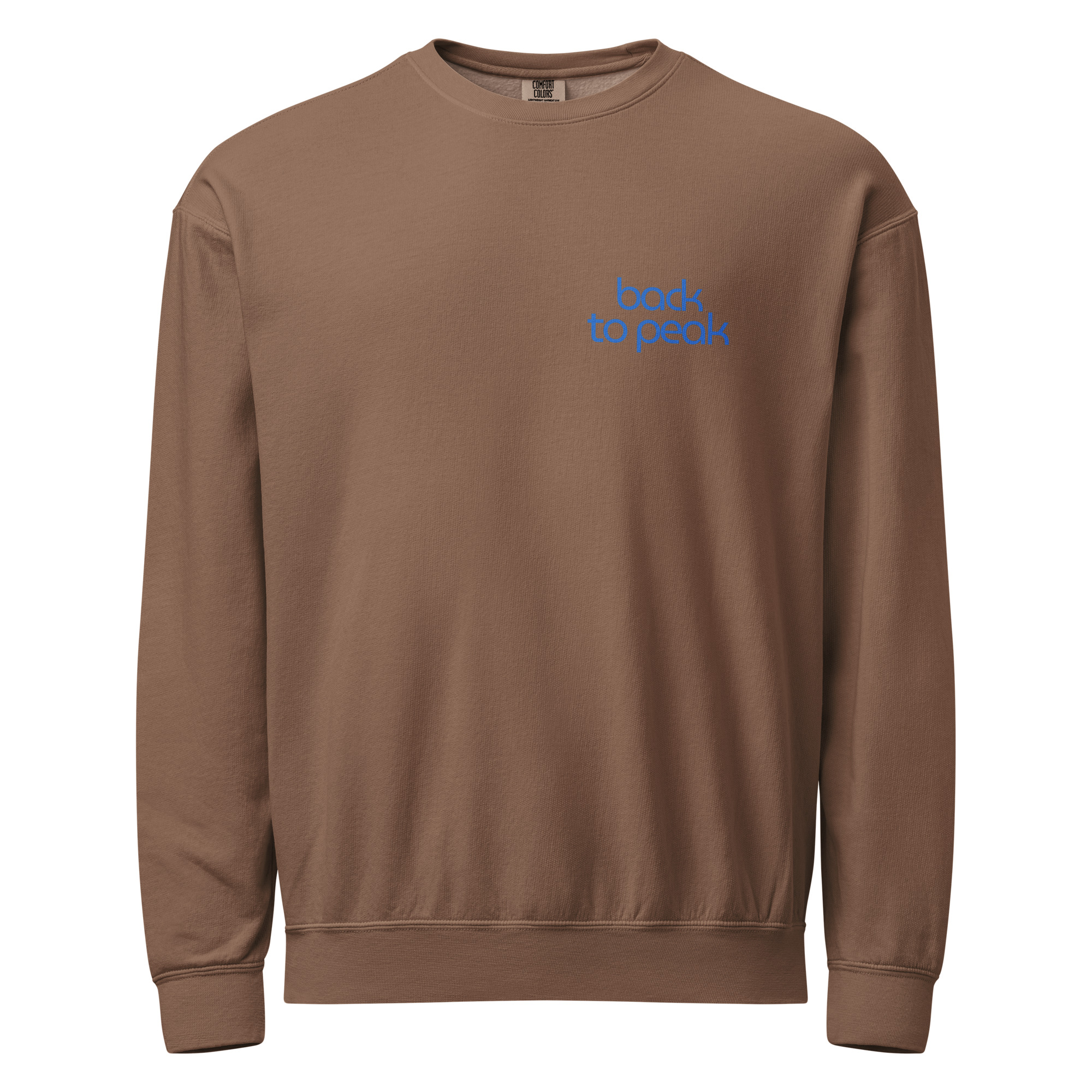 Unisex garment-dyed fleece crewneck sweatshirt - Image 4
