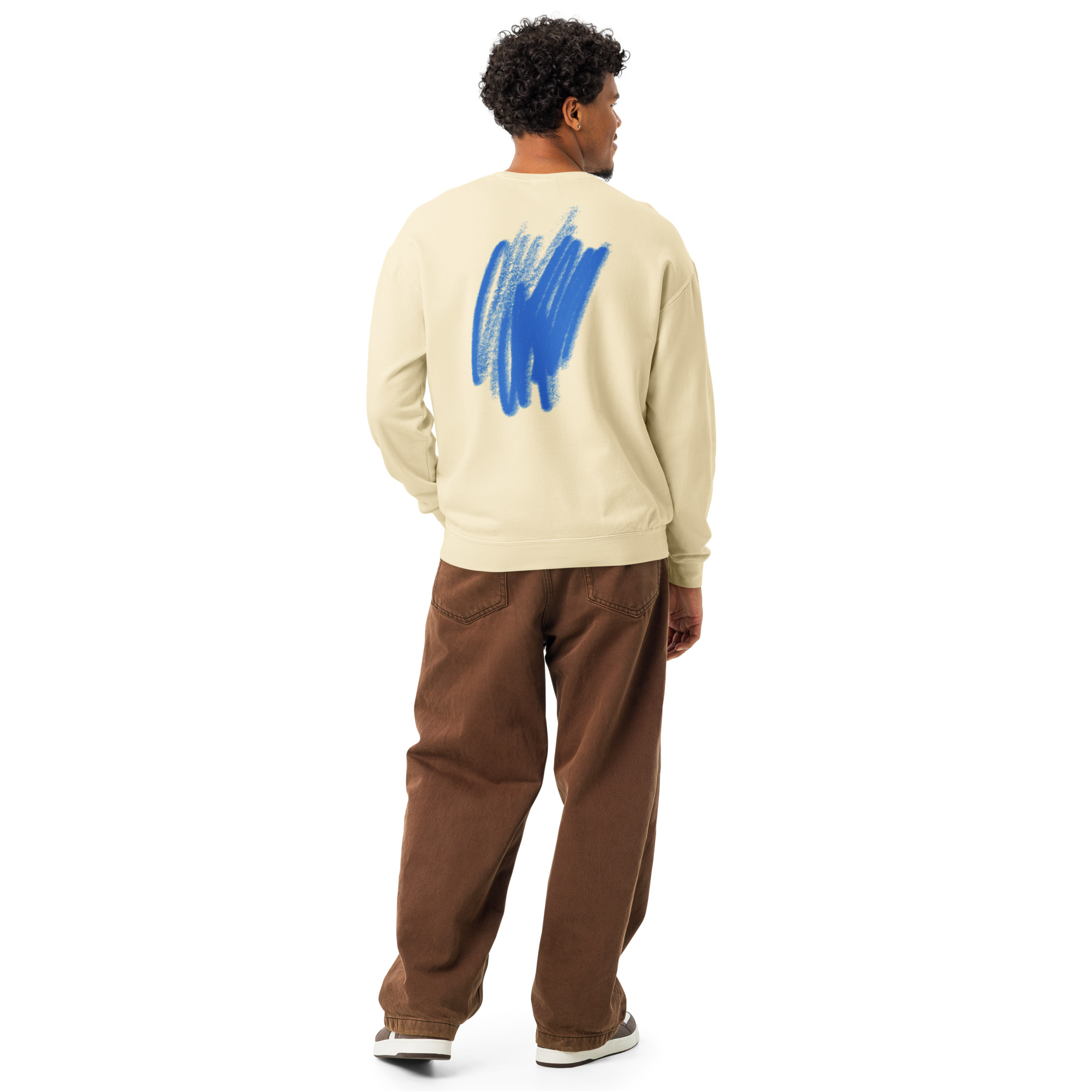 Unisex garment-dyed fleece crewneck sweatshirt - Image 59