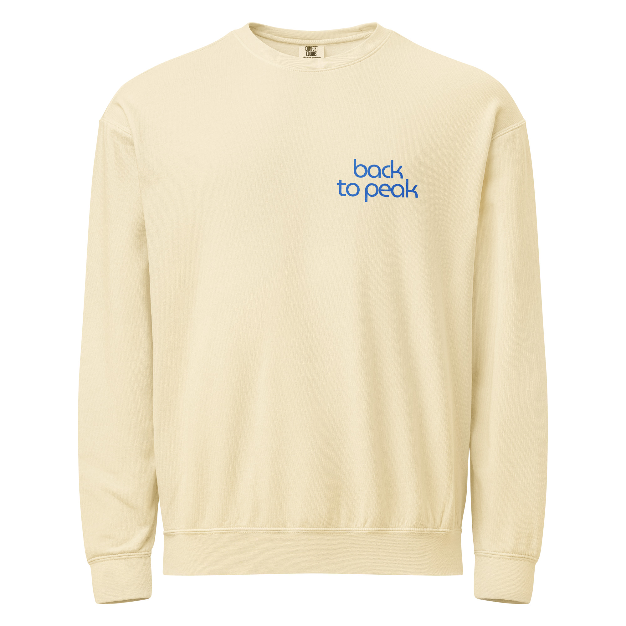 Unisex garment-dyed fleece crewneck sweatshirt - Image 9