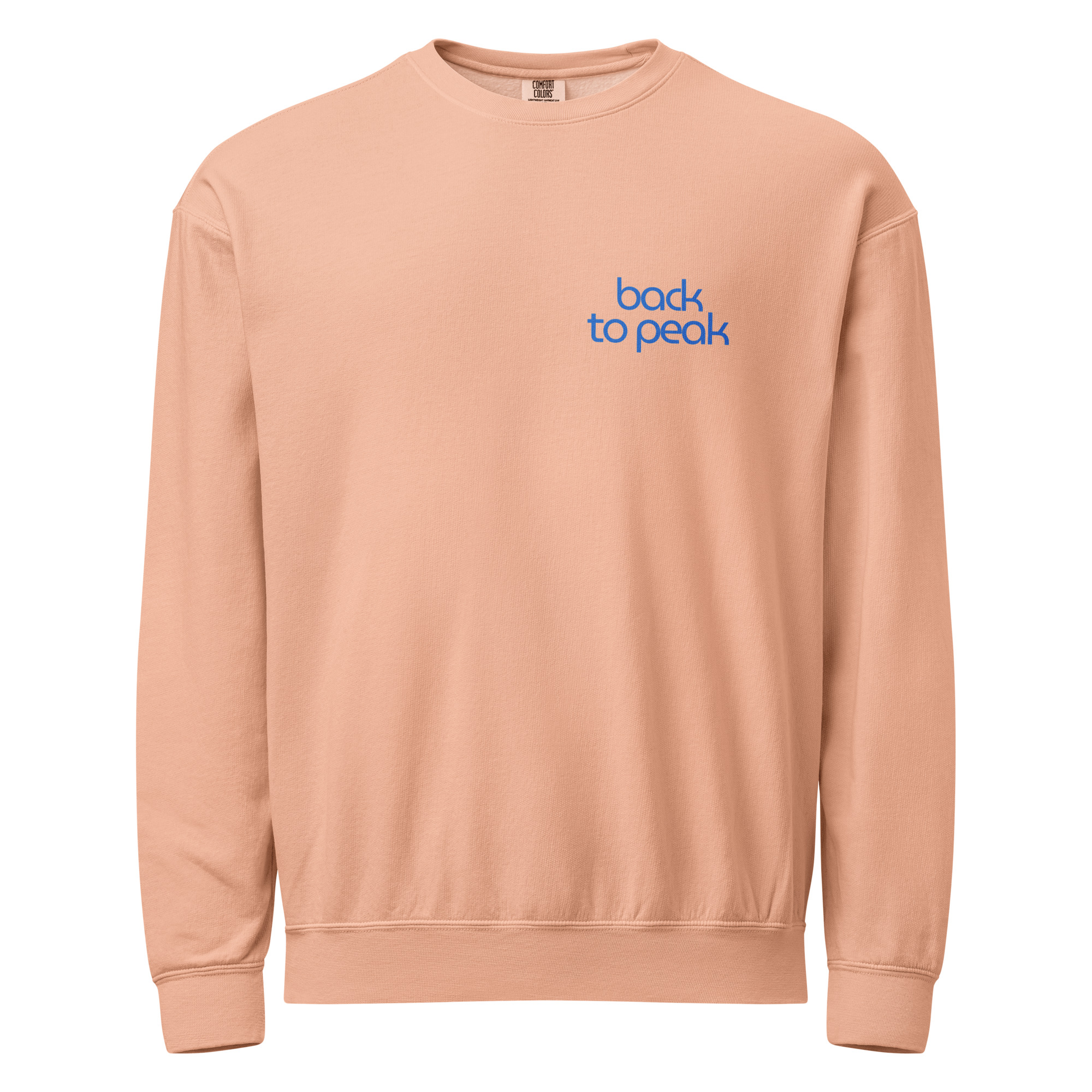 Unisex garment-dyed fleece crewneck sweatshirt - Image 7