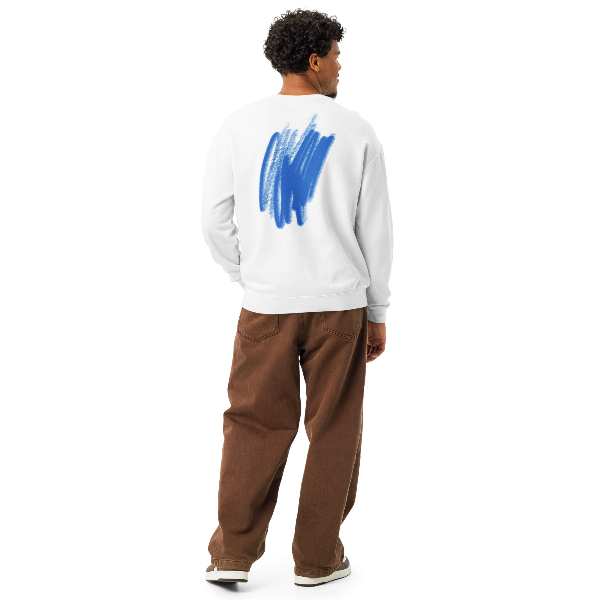 Unisex garment-dyed fleece crewneck sweatshirt - Image 60