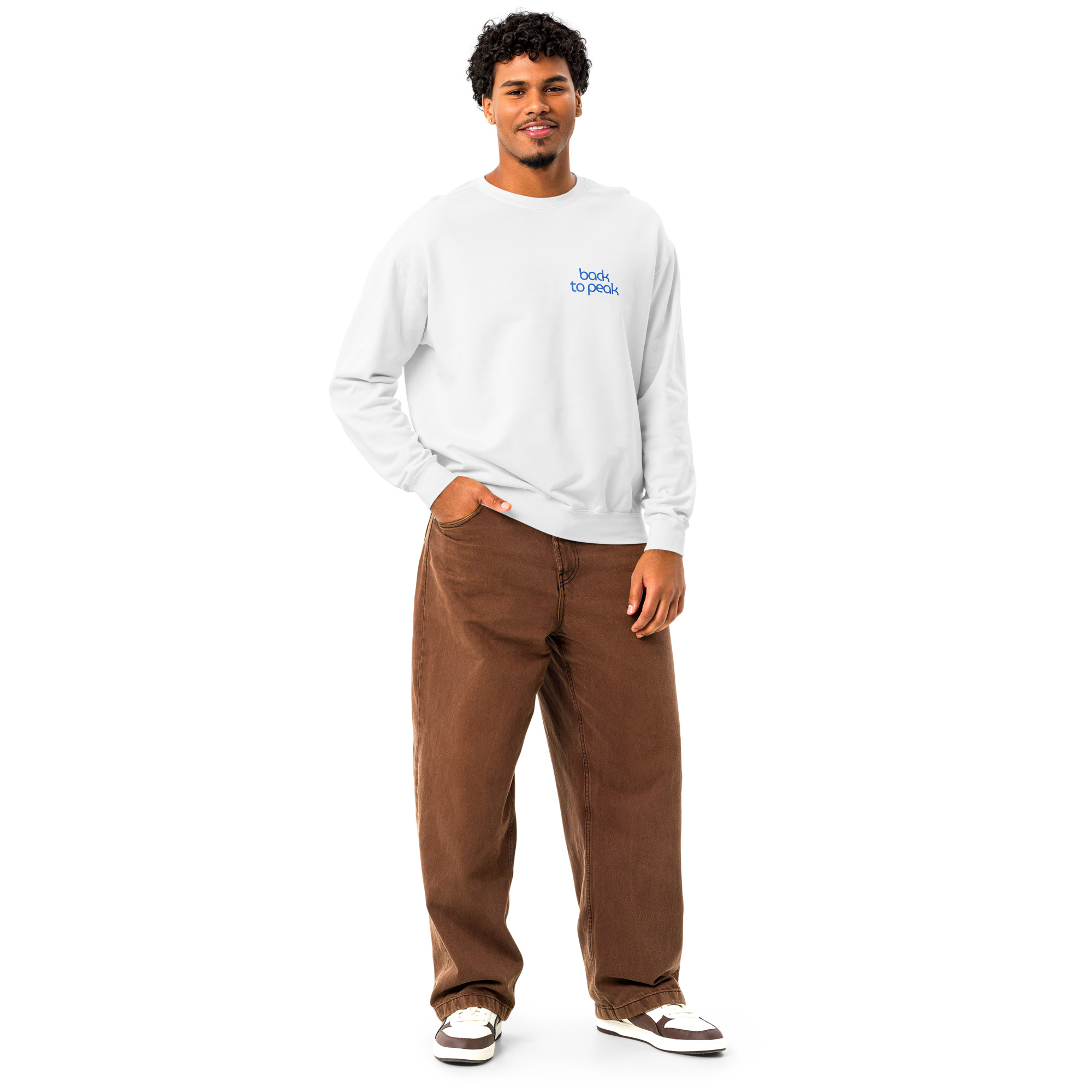 Unisex garment-dyed fleece crewneck sweatshirt - Image 50