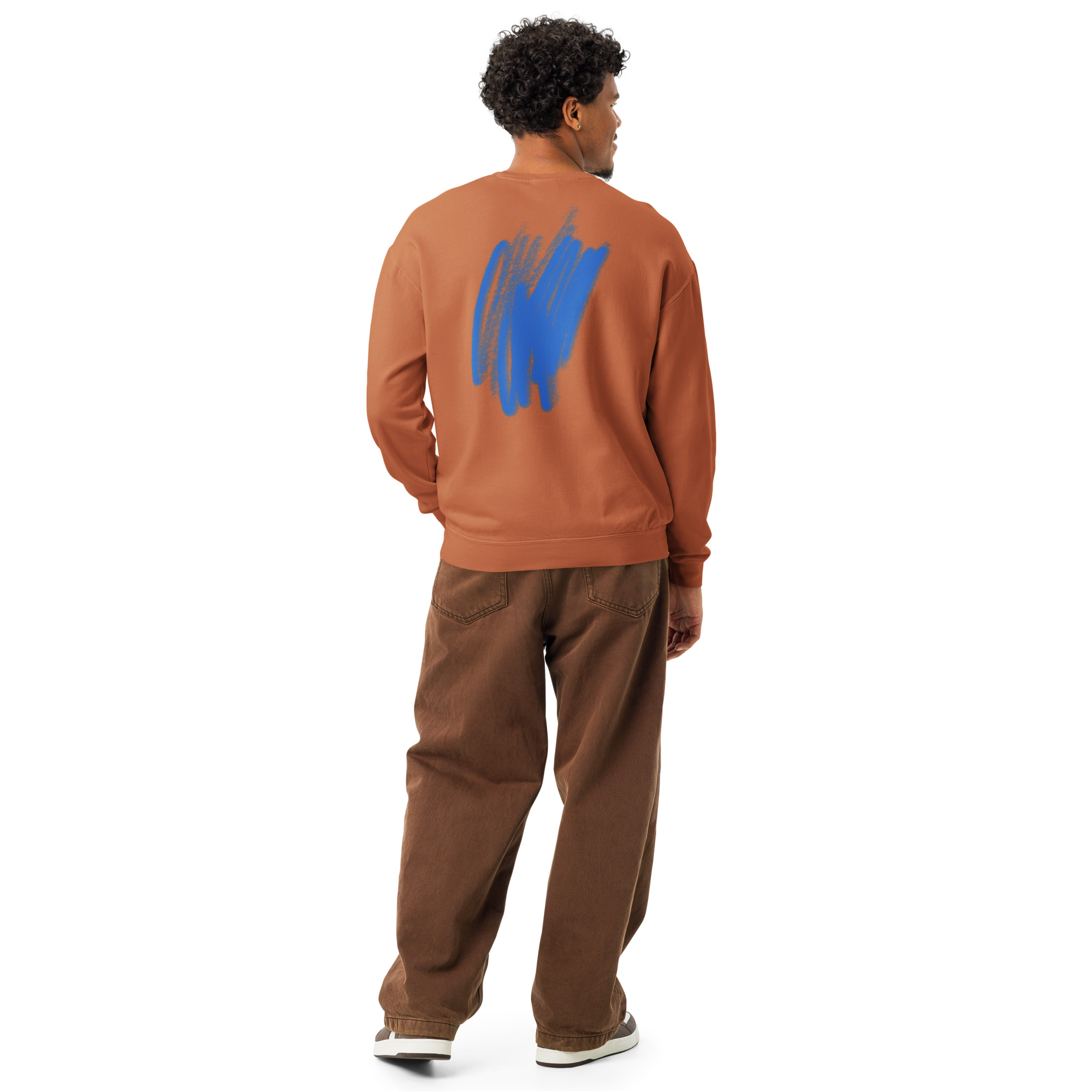 Unisex garment-dyed fleece crewneck sweatshirt - Image 55