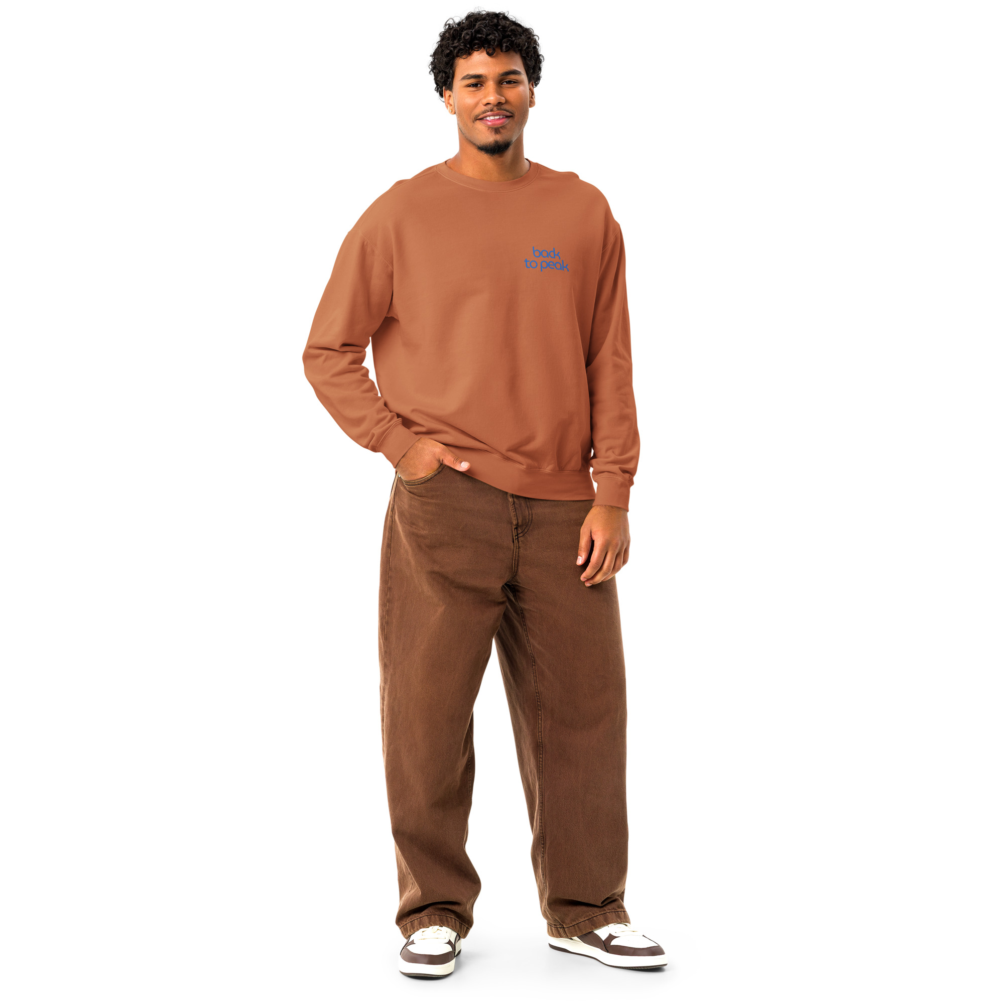 Unisex garment-dyed fleece crewneck sweatshirt - Image 45