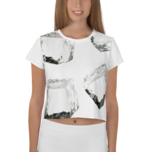 Alternative view of Women’s Frozen Ice Print Crop Tee