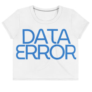 Alternative view of All-Over Digital Error Crop Tee