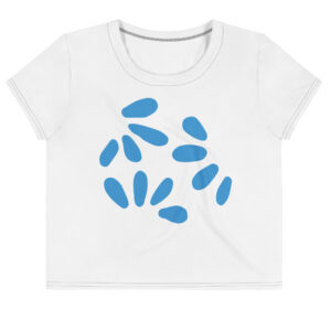 All-over design cropped top