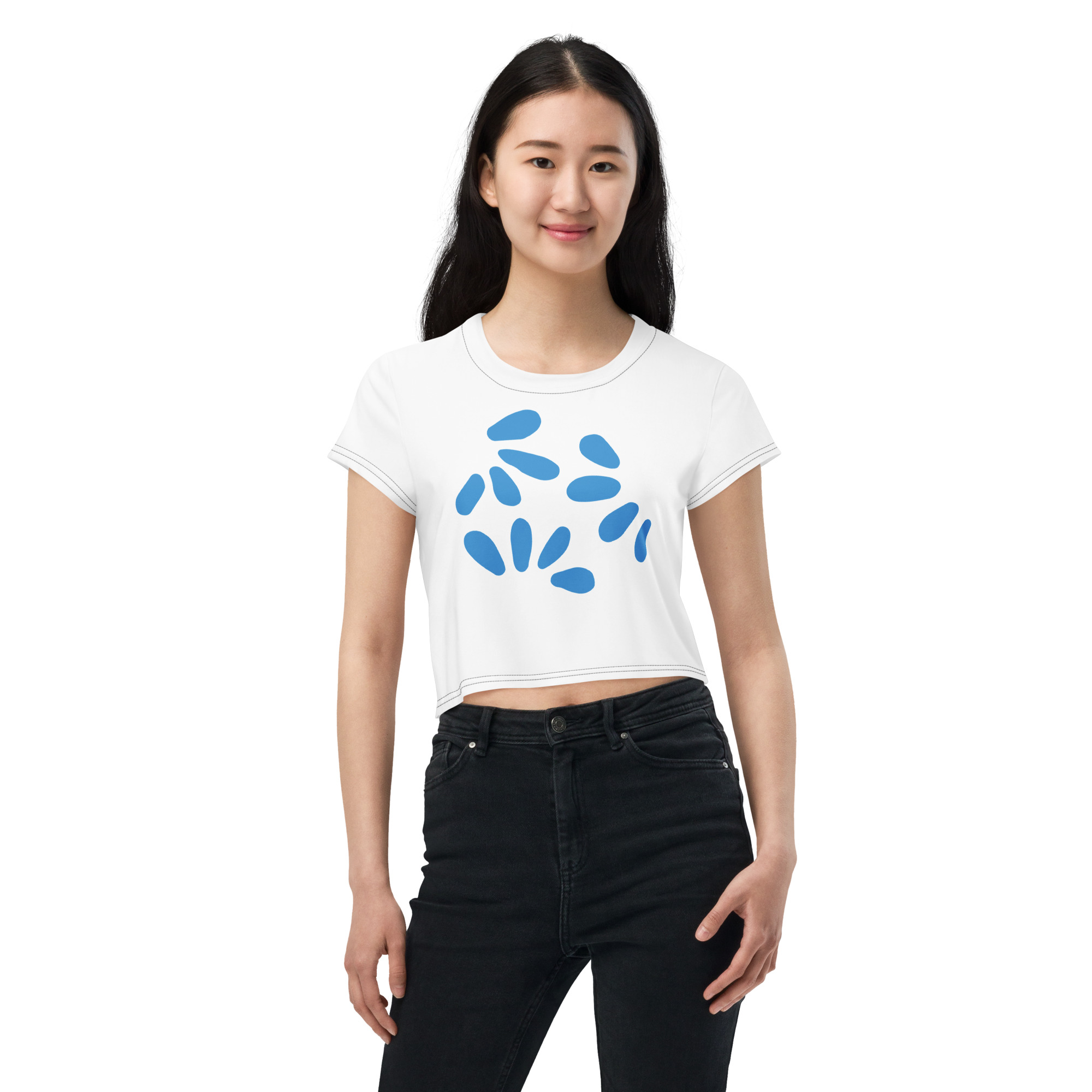 All-over design cropped top - Image 4