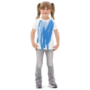 Alternative view of Kids Cotton Blue Scribble Tee