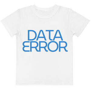 Alternative view of Data Error Kids cotton crew neck t-shirt