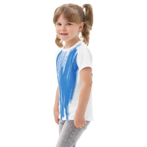 Kids Cotton Blue Scribble Tee