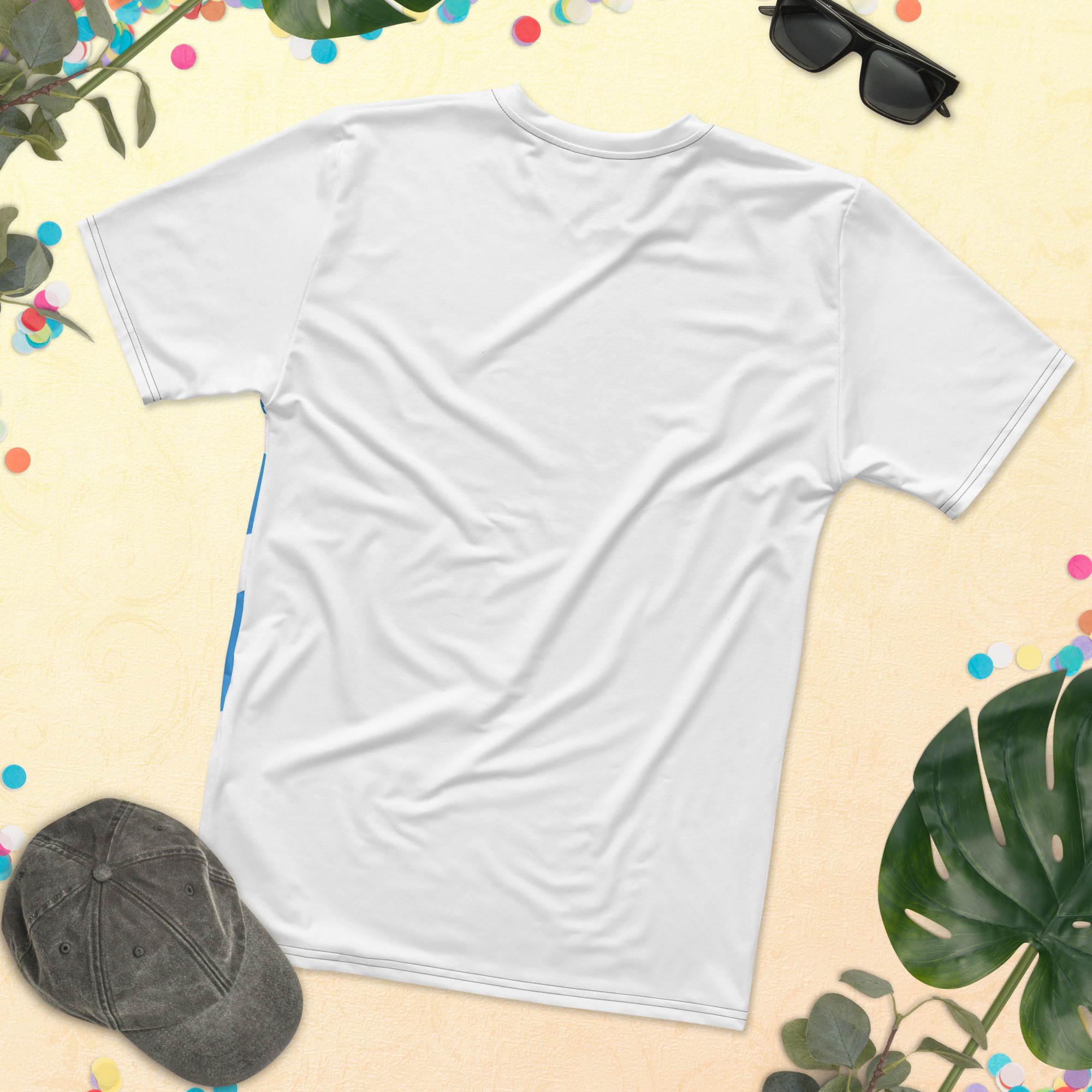 Minimal Blue Petal Graphic Tee - Image 4