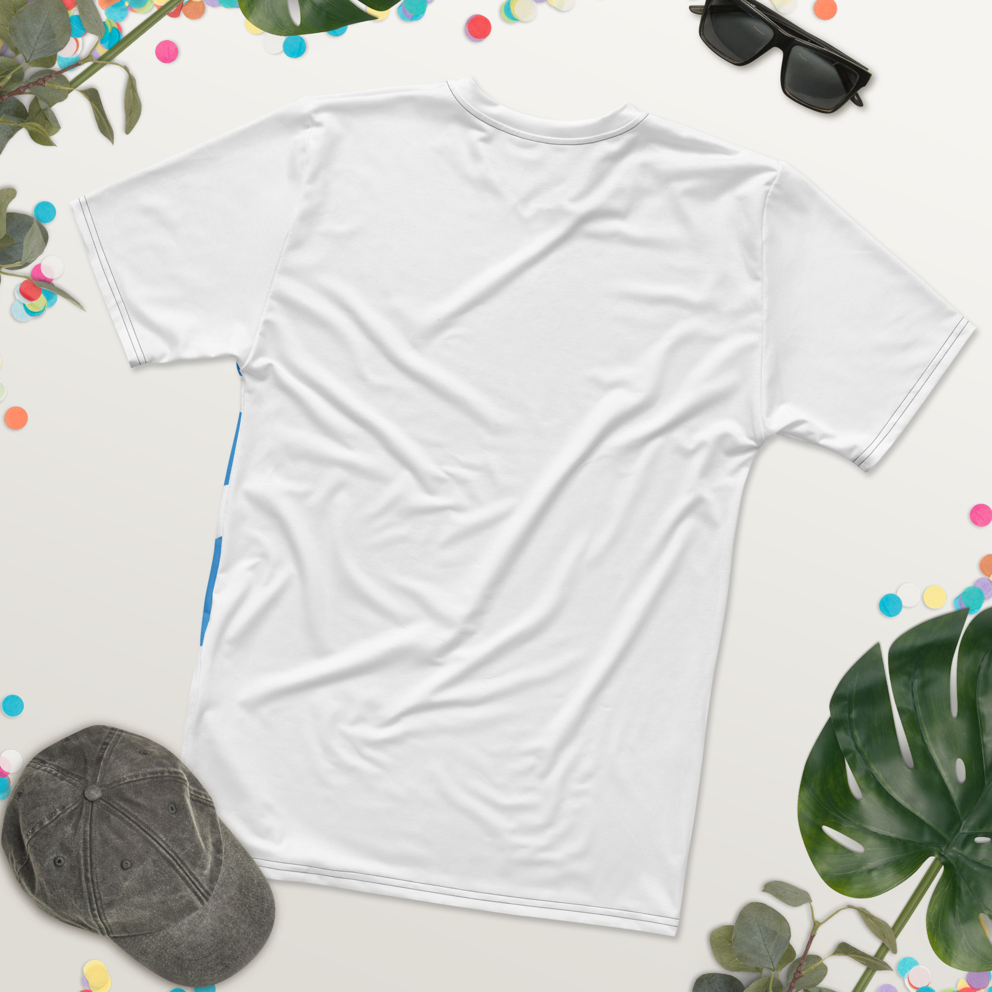 Minimal Blue Petal Graphic Tee - Image 6