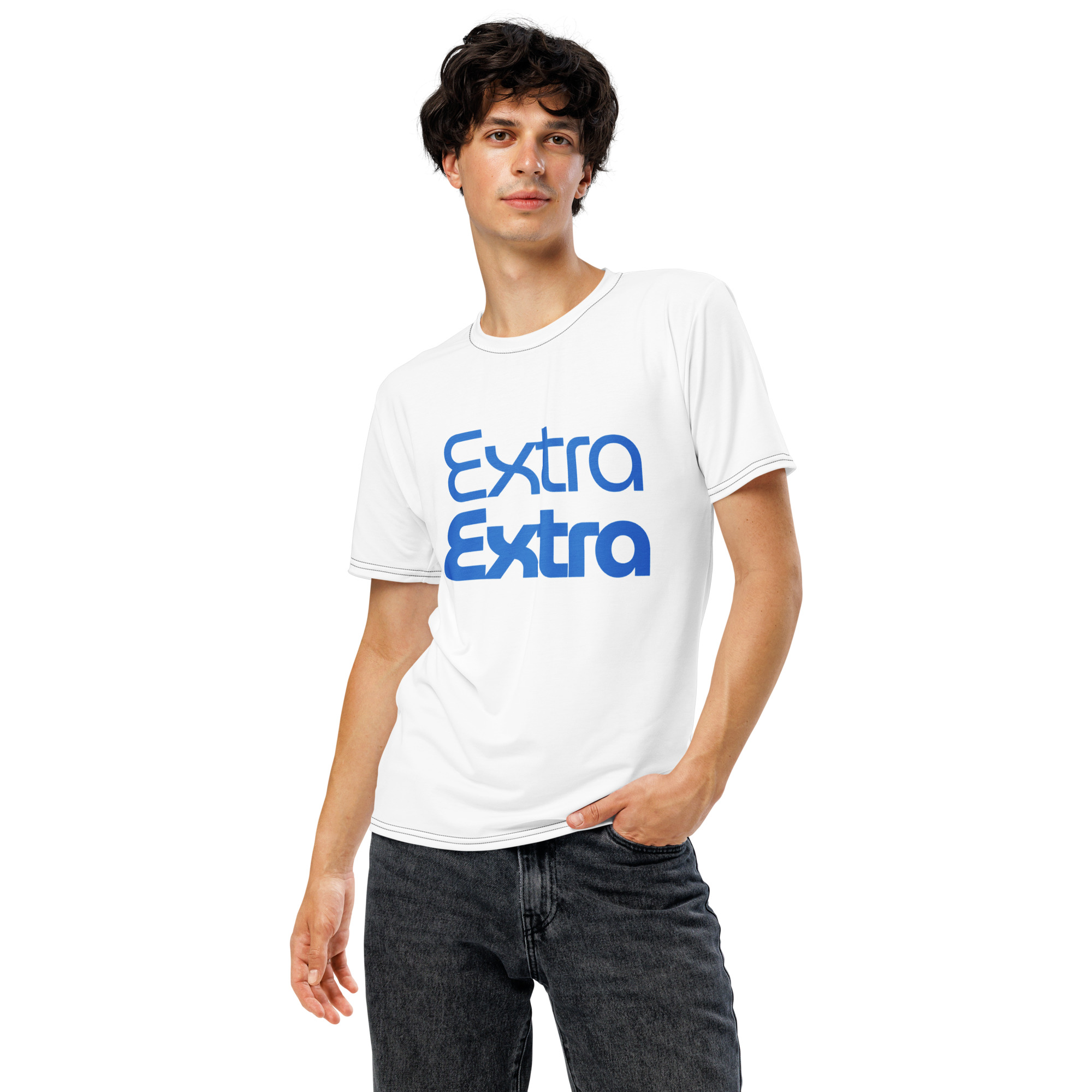 Extra Extra Men's Graphic T-Shirt - Image 3