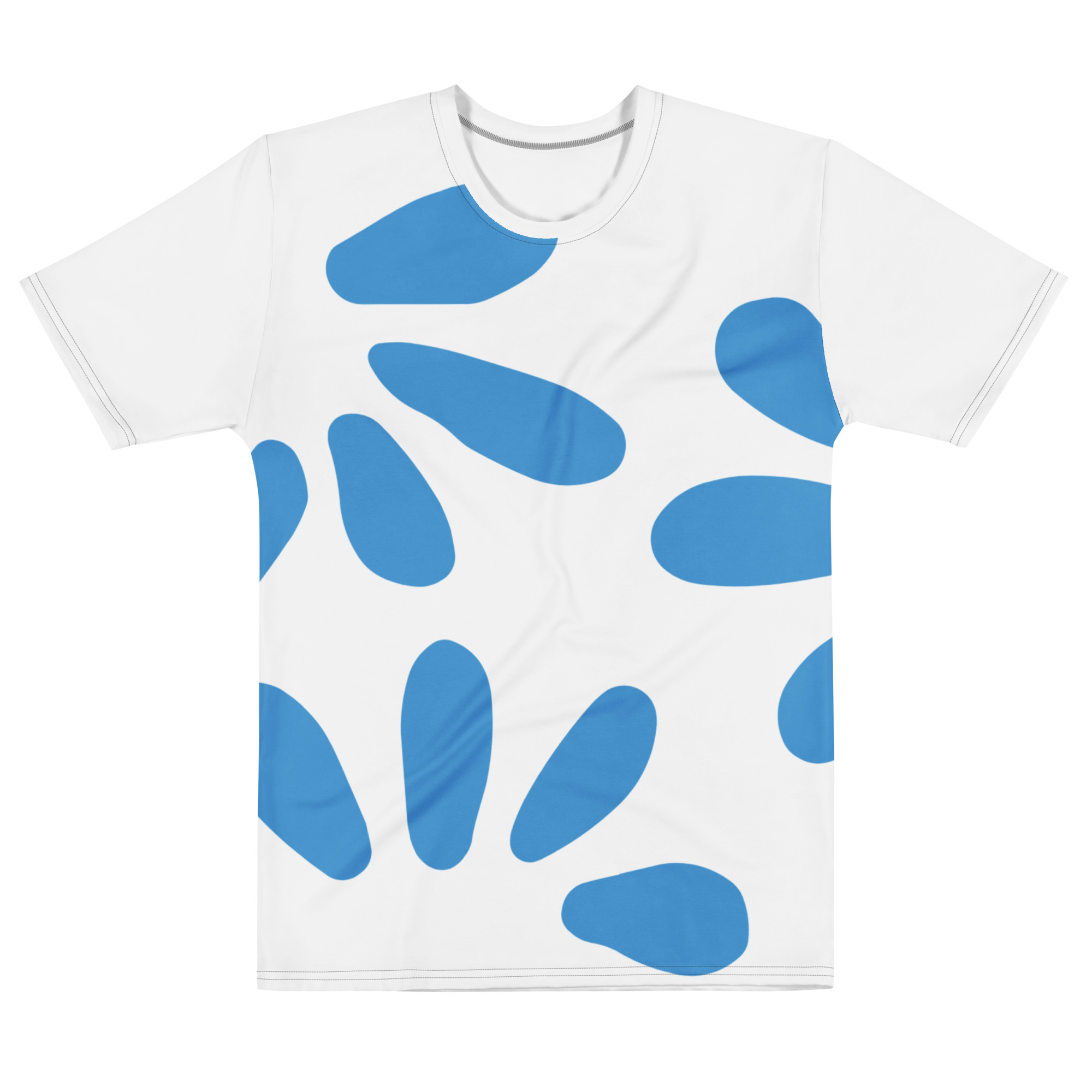 Minimal Blue Petal Graphic Tee - Image 2