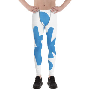 Men’s Athletic Leggings with “Thanks” Print