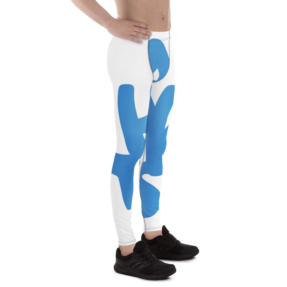 Men’s Athletic Leggings with “Thanks” Print - Image 4