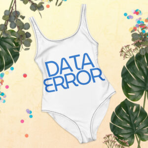 Digital Glitch One-Piece Swimsuit