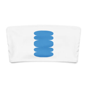 Sustainable strapless bikini top