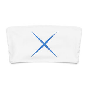 Bandeau bikini top made from recycled materials