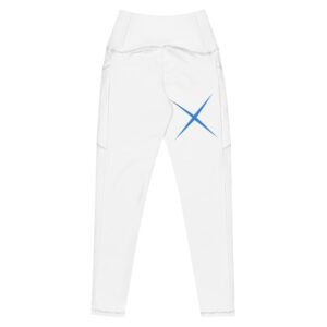 Alternative view of High-waisted crossover leggings with pockets