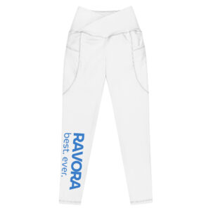 RAVORA Women’s Cross-Waist Pocket Leggings