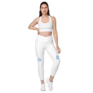 Alternative view of High-waist crossover leggings with pockets