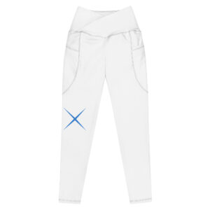 High-waisted crossover leggings with pockets