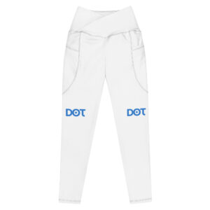 Women’s High-Waisted Crossover Sculpting Leggings with Side Pockets