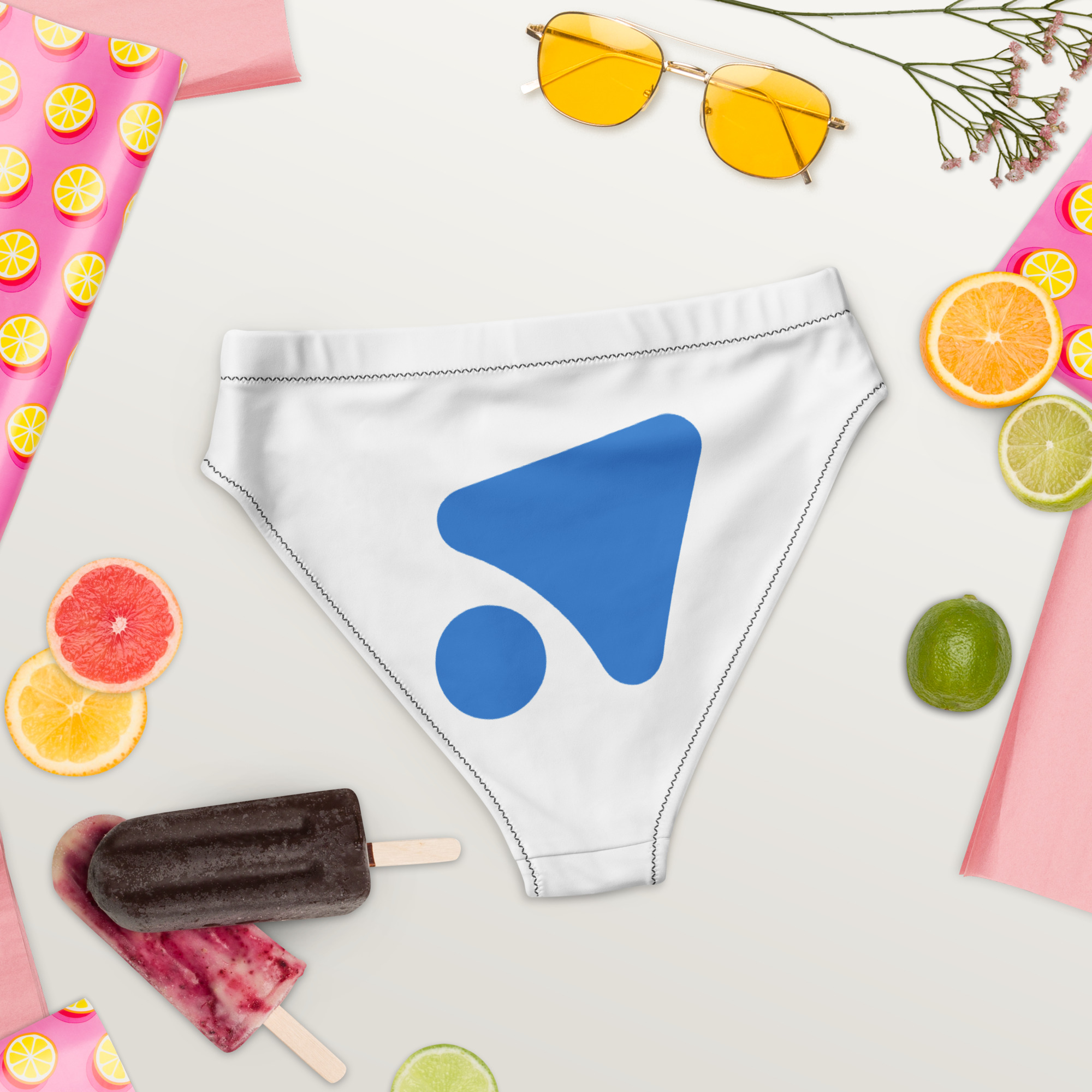 Recycled high-rise bikini bottom - Image 8