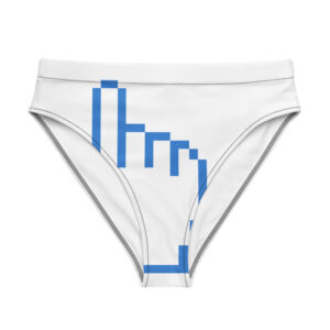 Alternative view of High-Waist Digital Swim Bottom