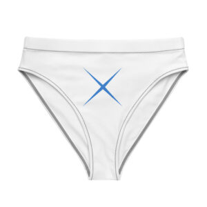 Alternative view of High-waisted bikini bottom made from recycled materials