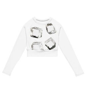 Alternative view of Frozen Ice Recycled long-sleeve crop top