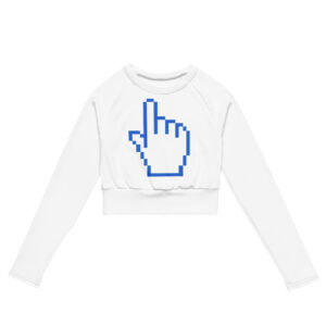 Alternative view of Digital Click  Recycled long-sleeve crop top