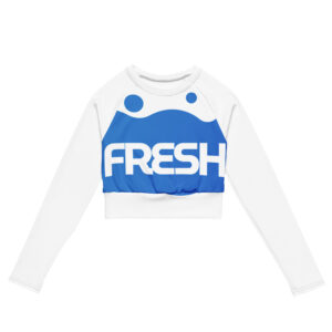Alternative view of Recycled long-sleeve crop top