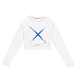 Alternative view of Long-sleeve crop top made from recycled materials