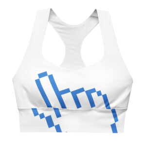 Alternative view of Eco Pixel Cursor Longline Sports Bra