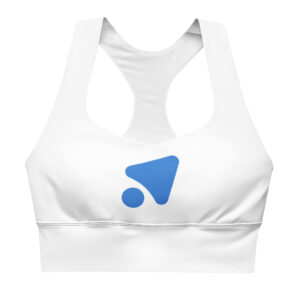 Alternative view of Longline sports bra crafted from sustainable recycled fabric