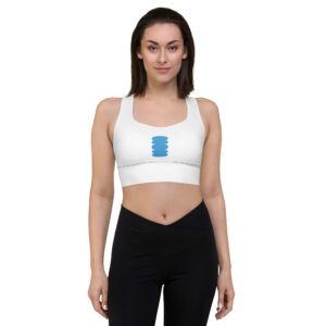 Alternative view of Green-friendly longline workout top