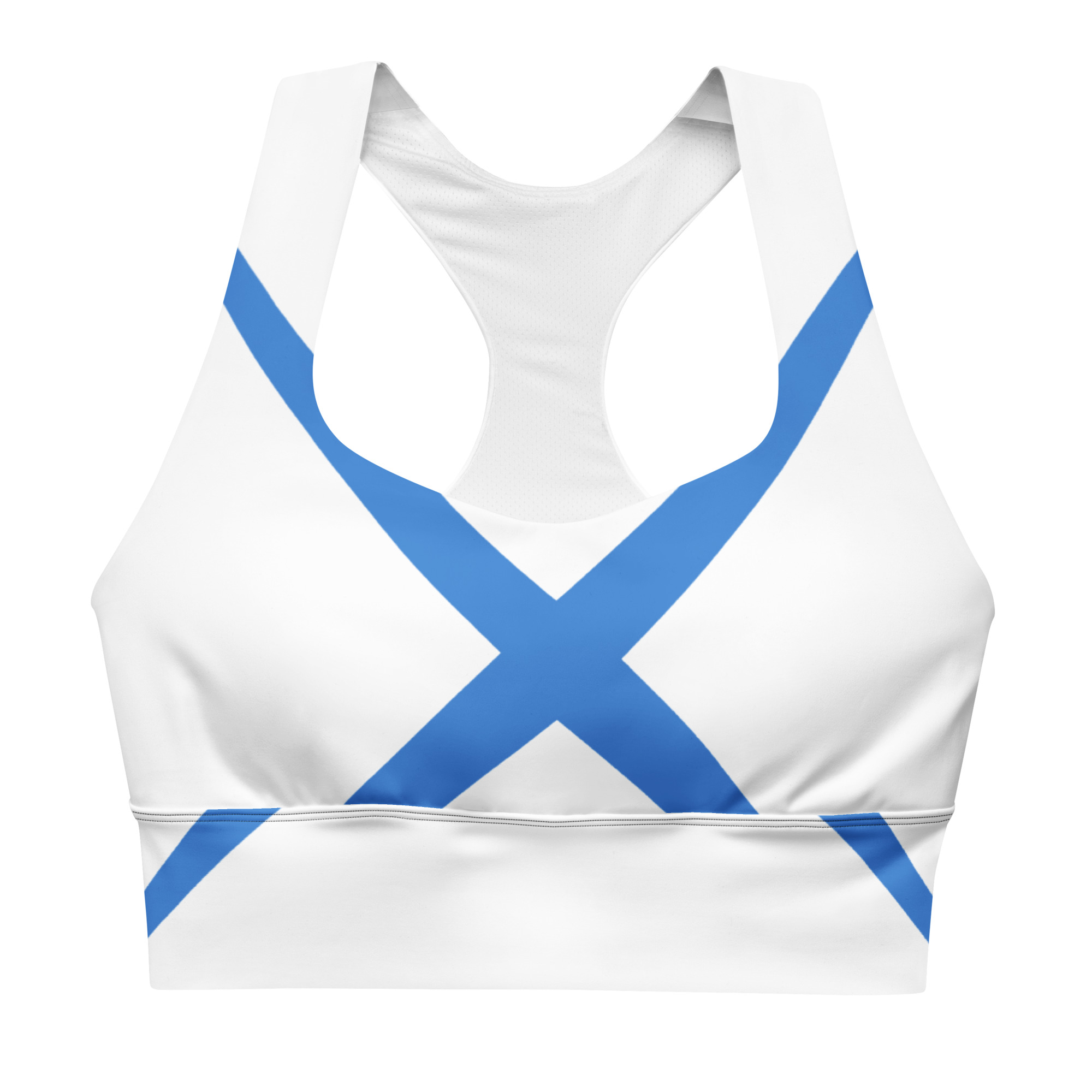 Eco-friendly longline sports bra