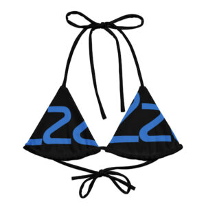 Alternative view of All-over print recycled string bikini top