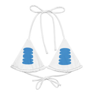 Alternative view of Regenerated Nylon Kinetic Print Top